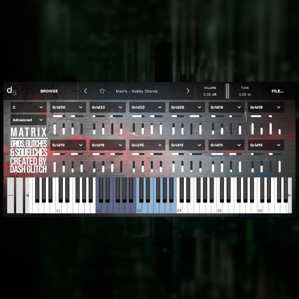 Matrix for DecentSampler - Grid, Squelch & Glitch Machine All-In-One
